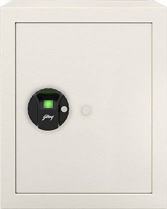 Godrej 40 Liters Biometric Safe Home Lockers, Ivory, Weight 16 KG, Volume 40 Liters Safe Locker