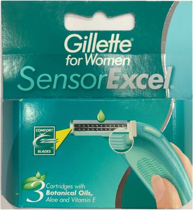 Gillette Sensor excel 3 shaving balde for women