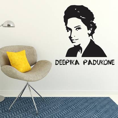WALLDECORS 60.96 cm DEEPIKA PADUKONE IMAGE Self Adhesive Sticker