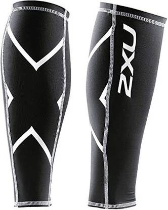 2XU UA1987b Compression Calf Guards Knee Support
