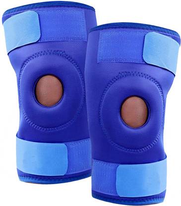GymWar (1 pair ) Knee Cap Knee Support (Free Size, Black) Knee Support