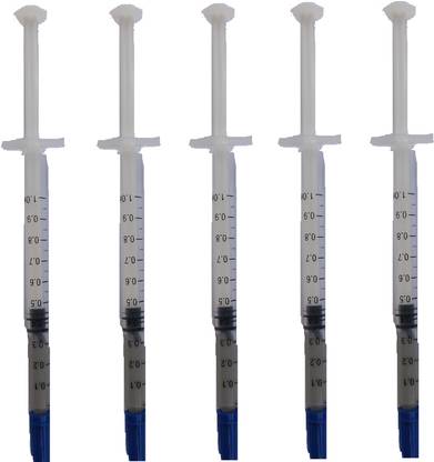 Etake (Pack of 5) 0.3ml Thermal Paste Grease Heat Sink Compound for CPU & Chipsets Carbon Based Thermal Paste