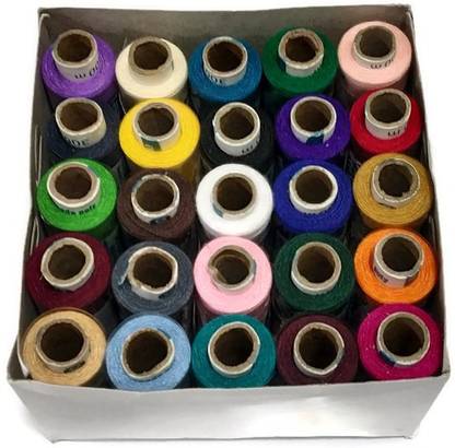 Coats Spade Poly Polyester Sewing Thread 25 colours spools of 300m each Small Box Thread
