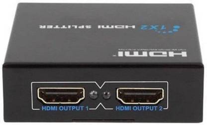 PicPok  TV-out Cable HDMI Switch - 2 Port Bi-Directional Manual Button HDMI Switch 2 in 1 Out