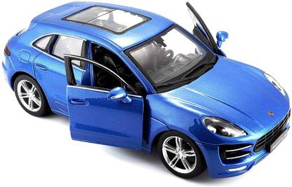 EUGLE MART Porsche Macan Turbo Metallic Blue 1/24 Diecast Model Car