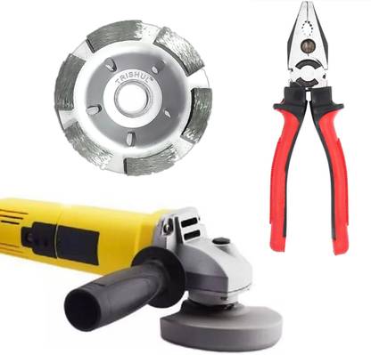 Trishul SW-801 8" PLIER 4" CUP WHEEL Angle Grinder