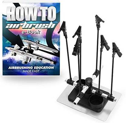 Potzero Airbrush Hobby Model Part Holder - Six Alligator Clip Stand