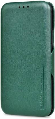 Puloka Flip Cover for iPhone 12 pro max Premium PU Leather Flip back Cover with Card Holder Magnet Closure Thin Case