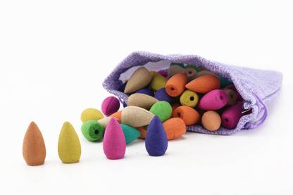 RSI. Reverse Backflow Incense Cones 120 Pices Unscented Dhoop