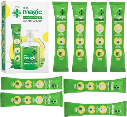 Godrej Magic powder to Liquid handwash 9X8ml Hand Wash Pouch