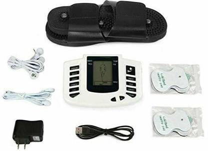 DHARU Electronic Pulse Massager Therapy Stroke Slimming Machine For Pain Relief & Fitness Therapy Slimming Electronic Body Slimming Pulse Massager Pain Relief Stimulator Tens Acupuncture Digital Therapy Machine with Electrode Pads Massager