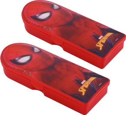 SKI Series Spiderman Art Plastic Pencil Boxes