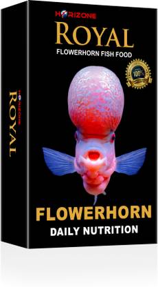 Horizone Royal Flowerhorn Daily Nutrition Fish Food, 100g 0.1 kg Dry New Born, Adult, Young, Senior Fish Food