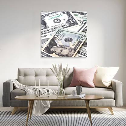 Decorative Framed Canvas Wall Art Decoration Dollar Digital Print Poster N&WCP-4462 Canvas Art