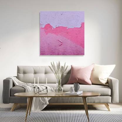 Decorative Framed Canvas Wall Art Decoration Pink Wall Texture Digital Print Poster N&WCP-5415 Canvas Art