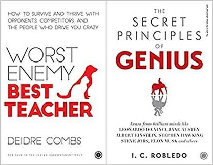 Worst Enemy, Best Teacher+The Secret Principles Of Genius(Set Of 2 Books)