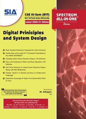 Digital Principles And System Design, BE/B.Tech III-Sem (CSE) R17, Anna University, Latest 2020-21 Edition