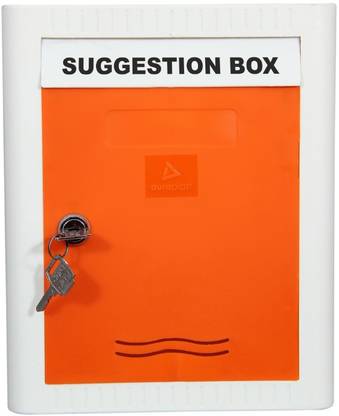 AURA PLAST Plastic Multipurpose Wall Mount Suggestion Box with Lock Suggestion Box