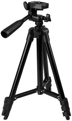 Casa Tech Best Digital Super Quality Foldable Camera Tripod with Mobile Clip Holder Bracket, Fully Flexible Mount Cum Tripod Stand with 3D Head Tripod