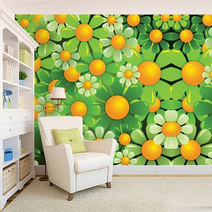 flex arena Vinyl Decorative Multicolor Wallpaper
