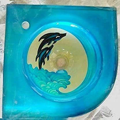 ARANAUT (006) Dolphin Corner Glass Wash Basin 15 x 15 Wall Hung Basin