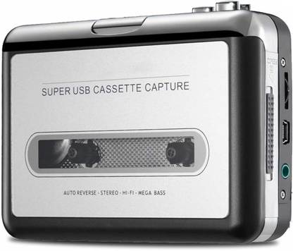 microware Portable Old Tape Cassette Convert to Mp3 Player Converter with USB Cable Audio Capture Music Player Plug and Play USB Device MP3 Player