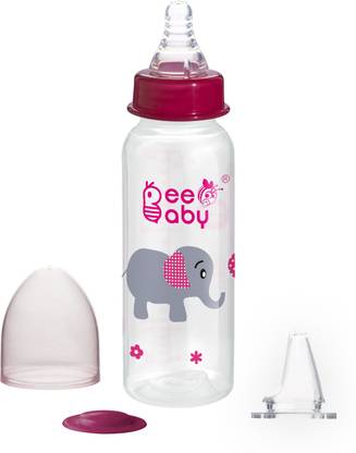 Beebaby Advance Plus Slim Neck Anti-Colic Feeding Bottle to Sippy Bottle Starter Kit with Extra Silicone Sippy Spout - 250 ML Pink - 250 ml