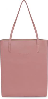 NFI essentials Shopping Bags Tote Bags for Womens for Office Totes Shoulder Hand Bag for Women for College (Dark Pink) Multipurpose Bag