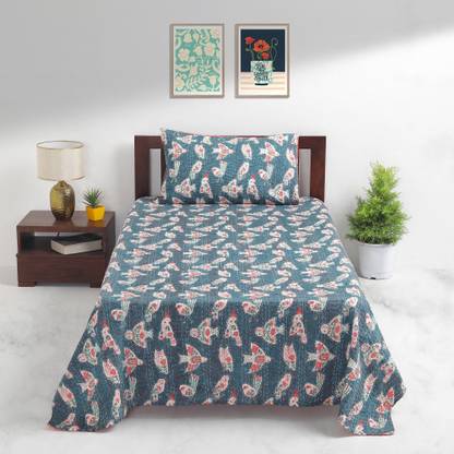 Chumbak Reversible Cotton Single Bed Spread