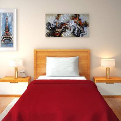 JAIPUR RAJWADA Solid Single AC Blanket for  AC Room