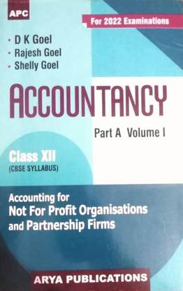 ACCOUNTANCY Part A Volume 1 Class XII