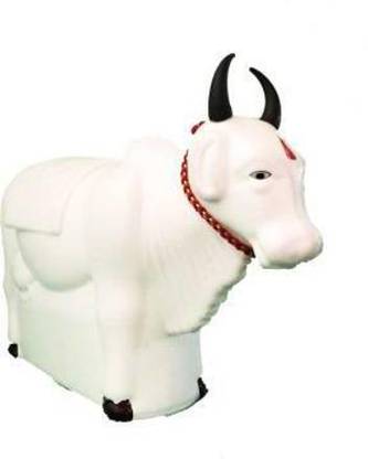 Insite SIMPLE COW SHAPE MONEY SAFE COIN BANK FOR KIDS Coin Bank (White) Coin Bank