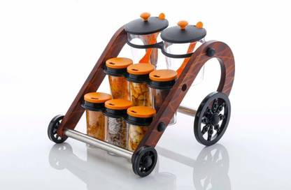 Vastarpara Spice Set Wooden, Plastic