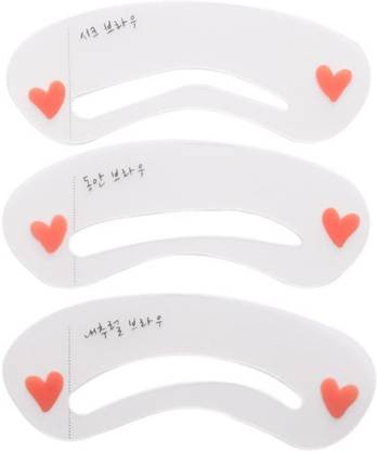 AlexVyan Eyebrow Template 3 Pcs Different Style Reusable Eyebrow Card Stencil Eye Brow Grooming Shaping Template Make Up - Set of 3 Pieces for Women Girl Ladies Eyebrow Stencil