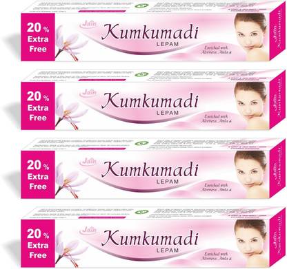 Jain Kumkumadi Lepam 30g Ayurvedic Fairness Cream(Pack of 4)