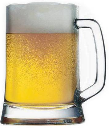 dollar store (Pack of 2) Beer Mug 410ml Glass Set Beer Mug