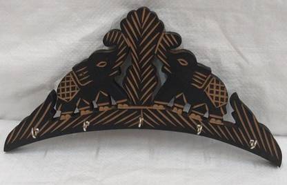 Nishita Creation Handmade Elephant Design key hanger for Home and Office Decor Polyresin Key Holder