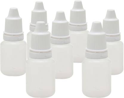 HOMEOTRADE 100 PCS 10ml Empty Plastic Eye Liquid Dropping Bottles (100 PCS) 10 ml Bottle Laboratory Dropper Bottle
