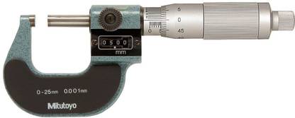 Mitutoyo 193-111 Digit Outside Micrometer, Ratchet Stop Micrometer Screw Gauge