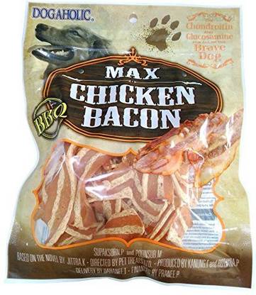 Rena Max Chicken Bacon Strips, BBQ, 130 g (Pack of 2) Bacon Dog Treat