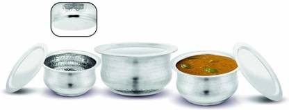 KLOUD9 Tope Set with Lid 1 L, 1.5 L, 2 L capacity 17.4 cm, 18.8 cm, 20.3 cm diameter