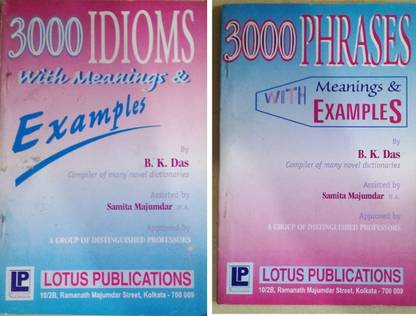 3000 Idioms With Meaning & Examples And 3000 Phrases With Meaning & Examples (Set Of 2 Books)