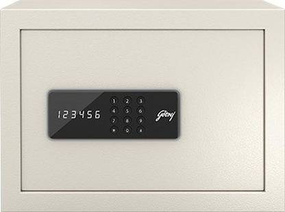 Godrej 15 Liters Digital Electronic Safe Home Locker- Ivory, Weight - 9 KG, Capacity- 15 Liters Safe Locker Safe Locker