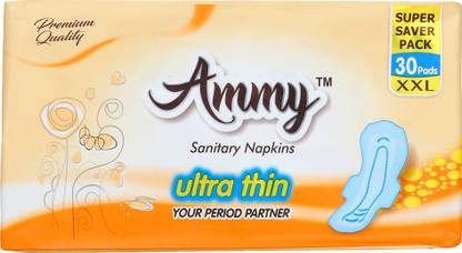 एमी Ultra Thin XXL (Heavy Flow), 100% Rash Free with Gel Technology सैनिटरी पैड