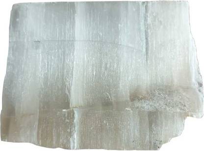 hues by kp Selenite Slab 1 Regular Asymmetrical Crystal, Rock Stone