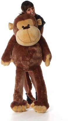 CLICK4DEAL Long Soft Lovable hugable Cute Giant Life Size Teddy Bear (4 feet Monkey, Dark Brown)  - 25 cm