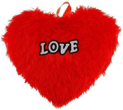 BACKGAMMON Heart shaped Love Stuffed Red Heart Toy And Cushion  - 40 cm