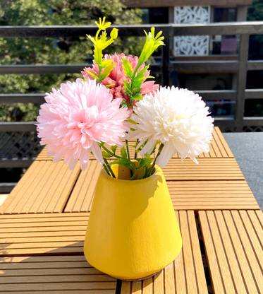 Blomma Donna Cone Flower Vase, Table Centerpiece (Concrete) Ceramic Vase