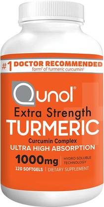 Asterveda Qunol Turmeric Curcumin 1000 Mg, 120 Softgels