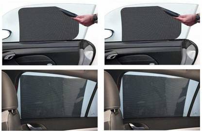 Allure Auto BitCar Car Electro Static Water Curtain Mesh Window Curtain Set of 4 Car Curtain